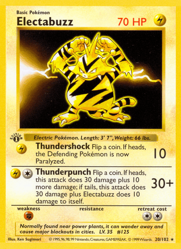 Electabuzz from Base Set