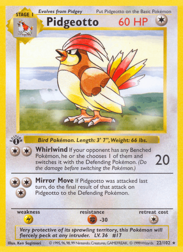 Pidgeotto from Base Set