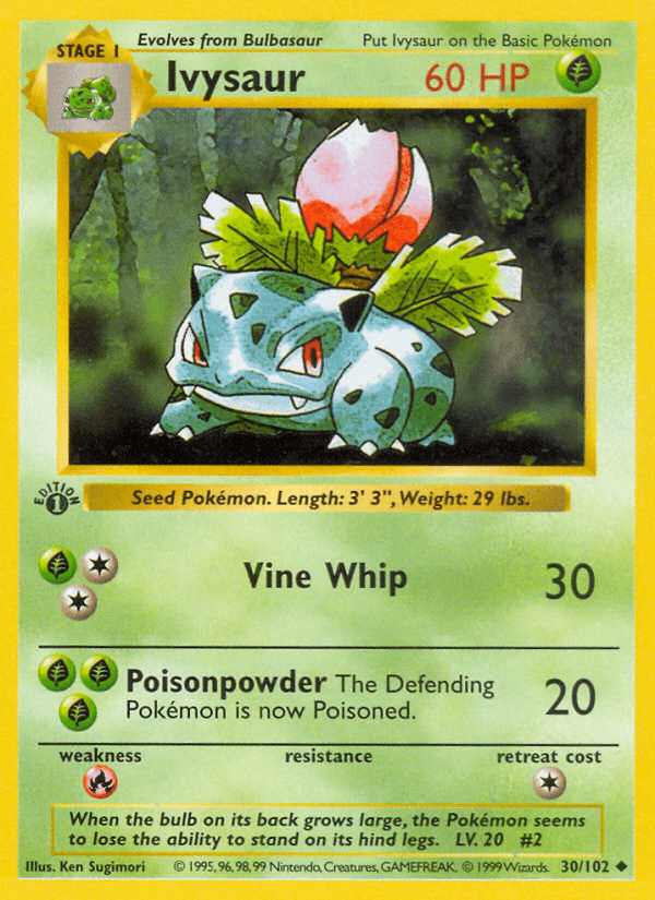 Ivysaur from Base Set