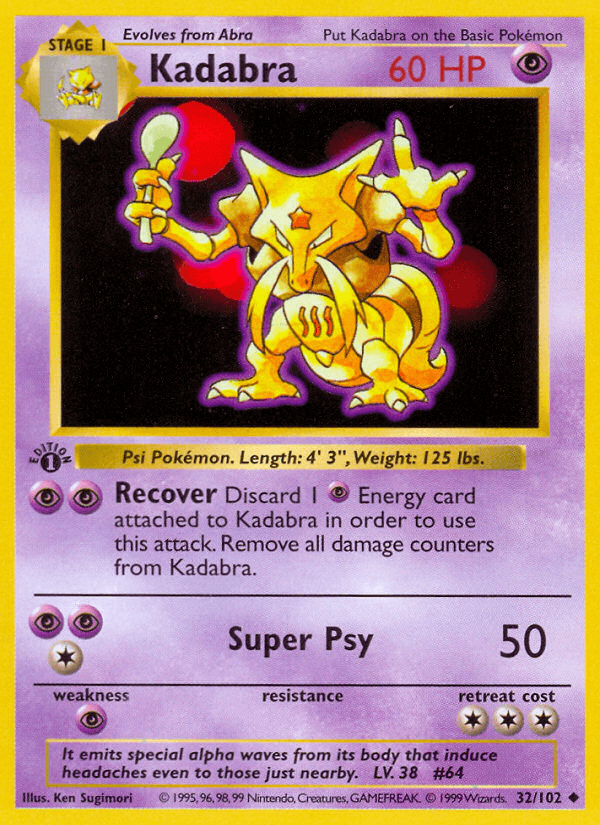 Kadabra from Base Set