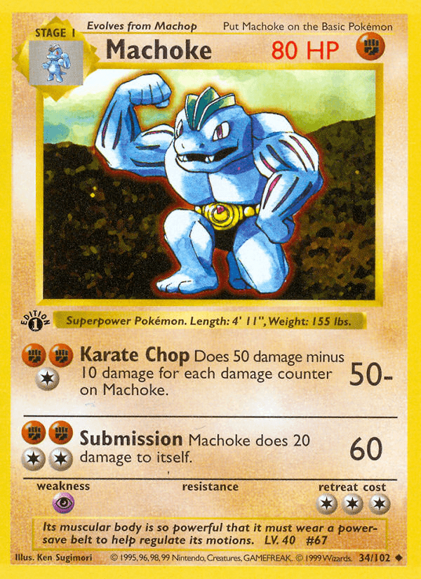 Machoke from Base Set