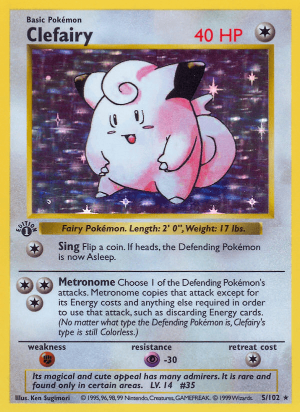 Clefairy from Base Set