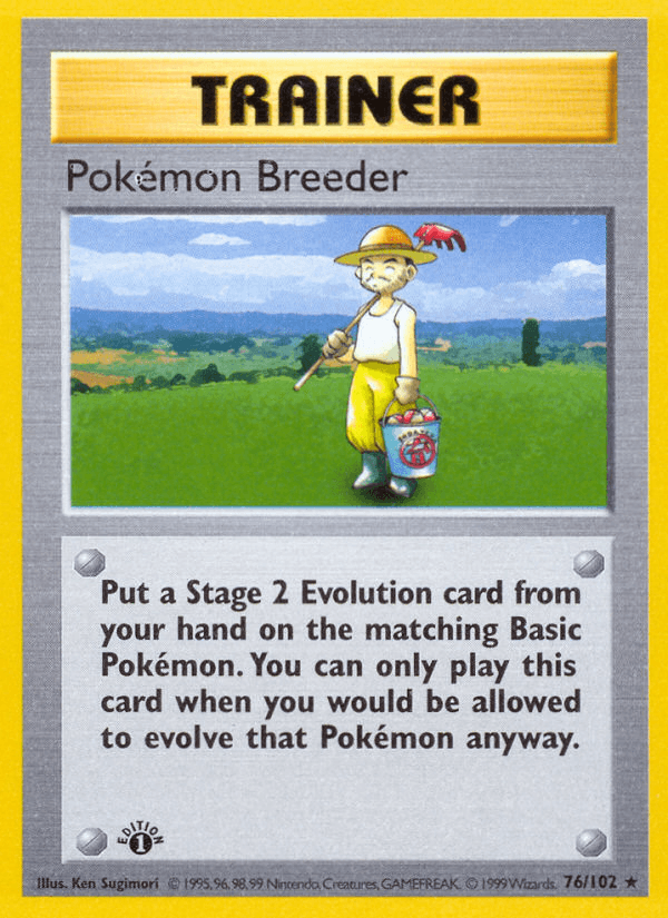 Pokémon Breeder from Base Set