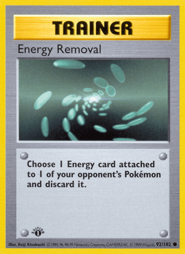 Energy Removal from Base Set