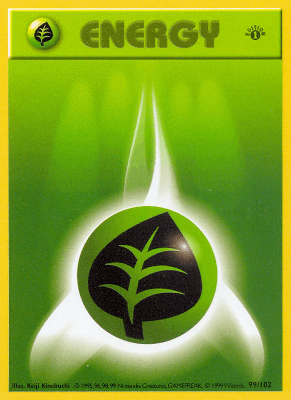 Grass Energy from Base Set