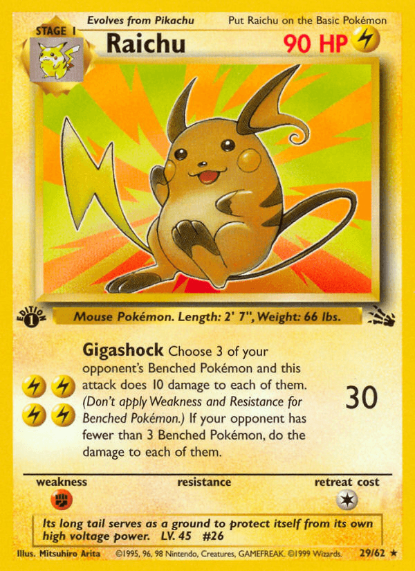 Raichu from Fossil