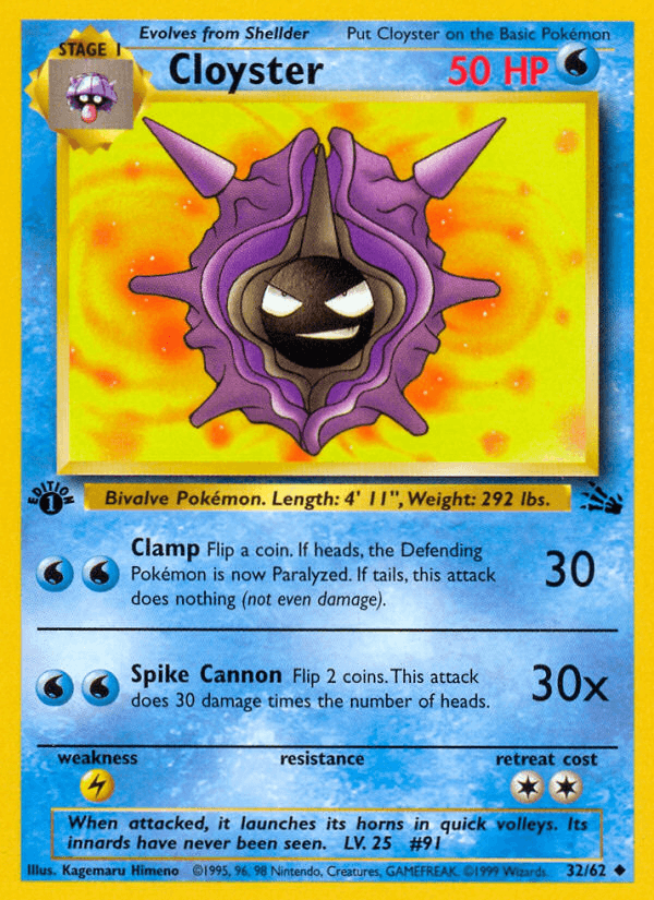 Cloyster from Fossil