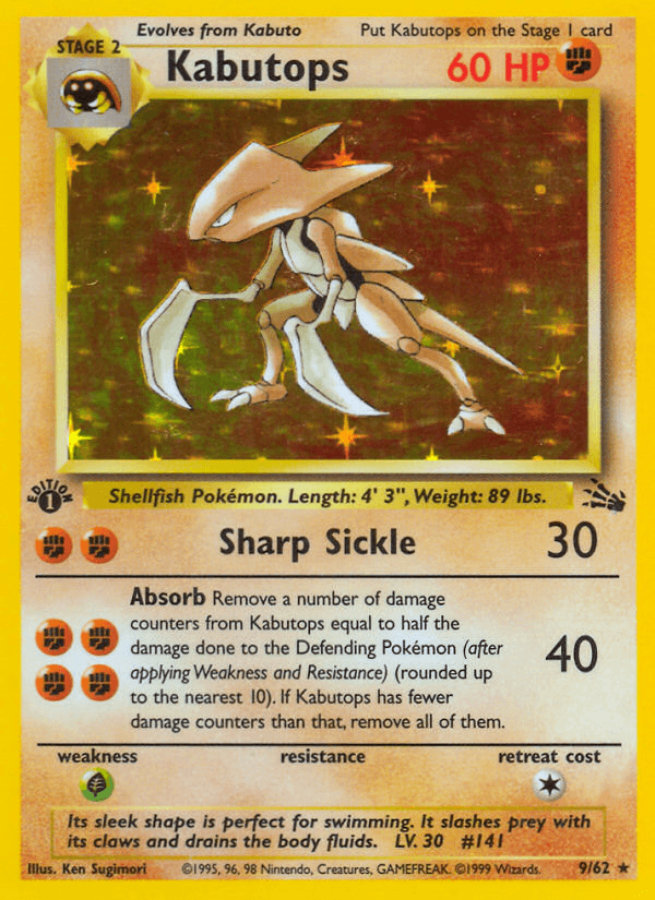 Kabutops from Fossil