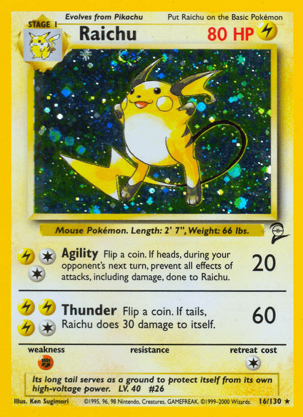 Raichu from Base Set 2