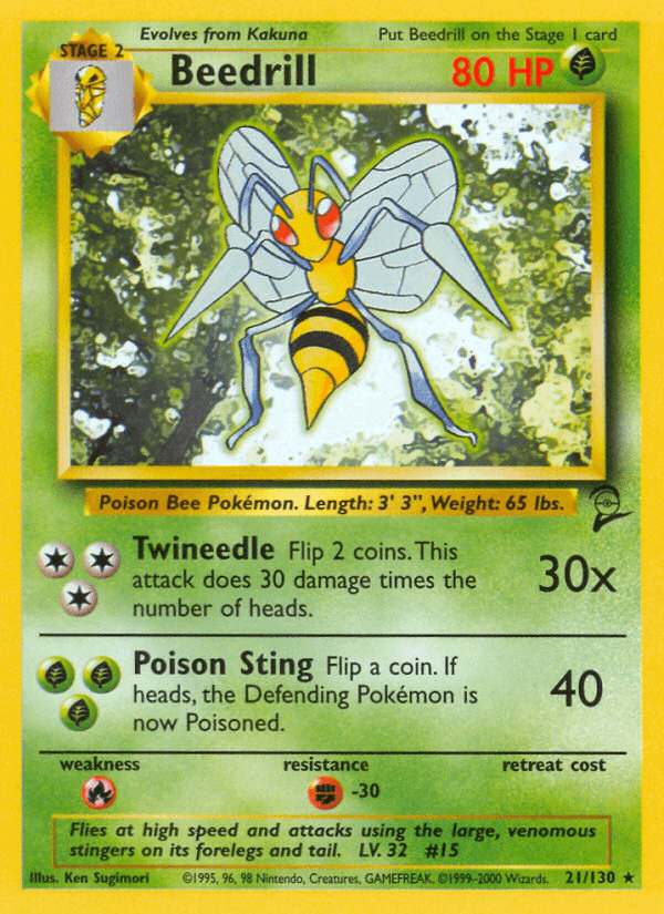 Beedrill from Base Set 2