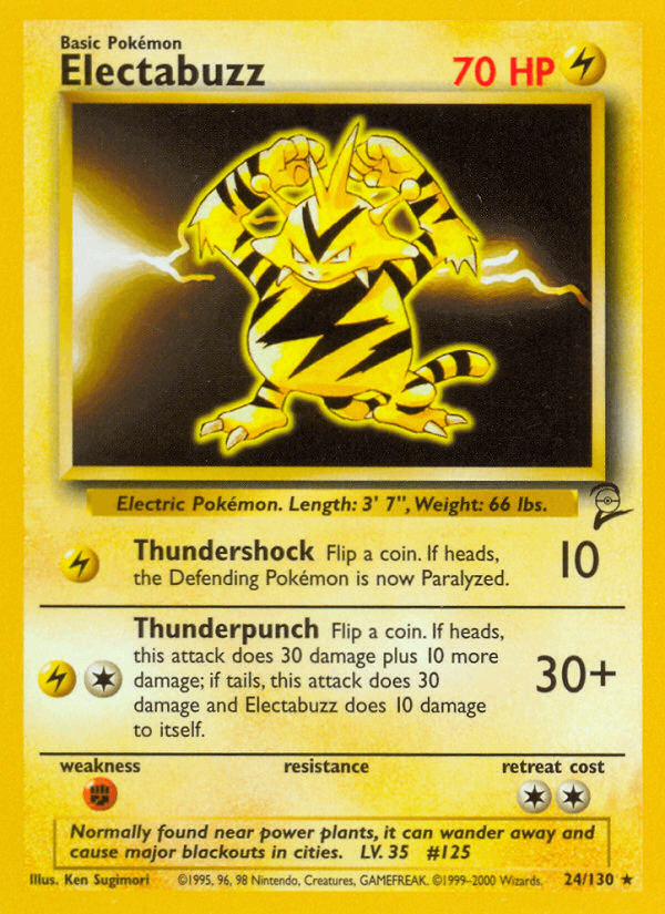 Electabuzz from Base Set 2
