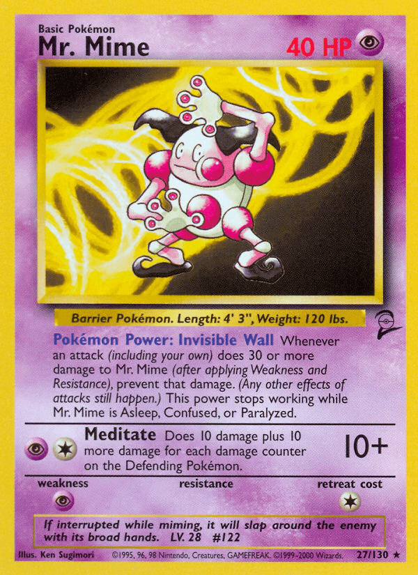 Mr. Mime from Base Set 2