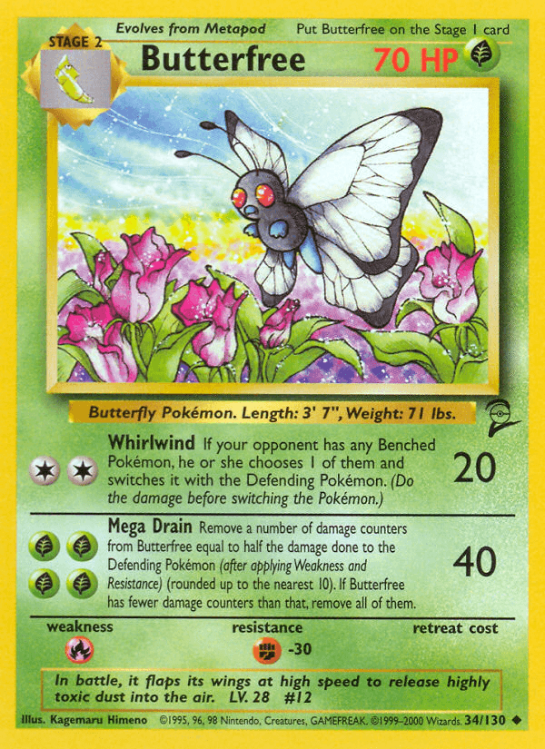 Butterfree from Base Set 2