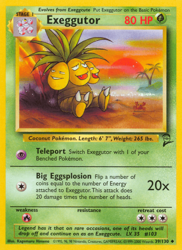 Exeggutor from Base Set 2
