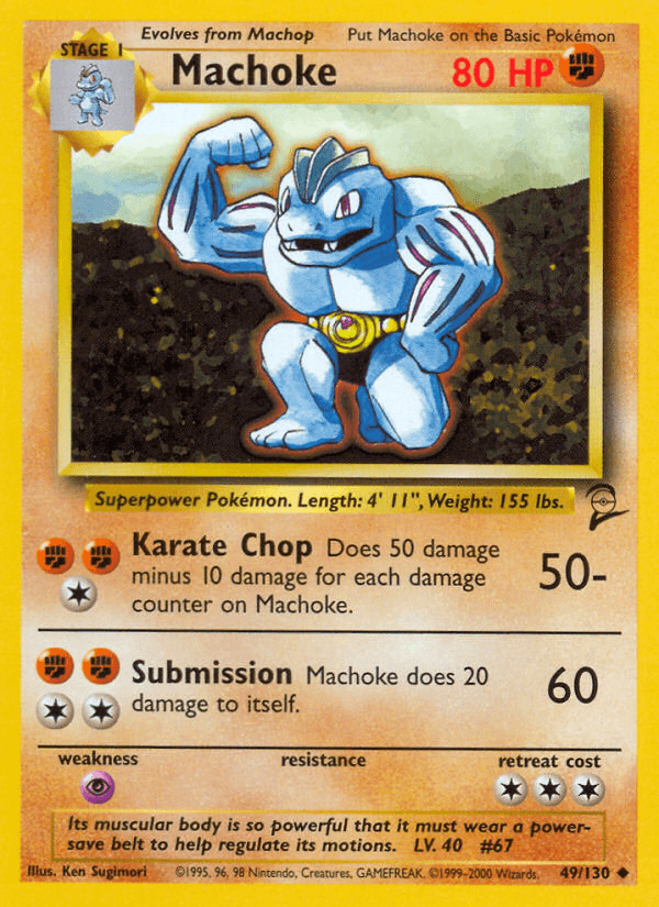 Machoke from Base Set 2
