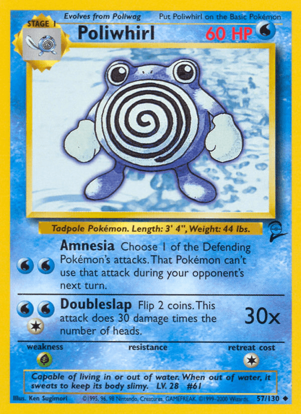 Poliwhirl from Base Set 2