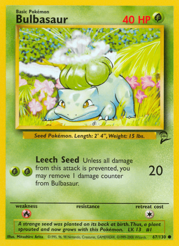 Bulbasaur from Base Set 2