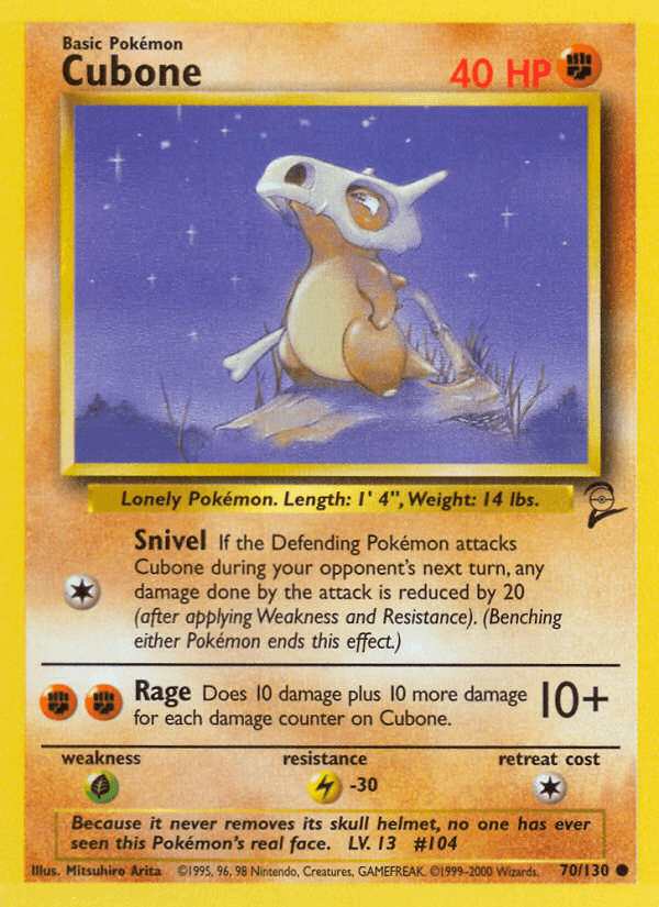 Cubone from Base Set 2
