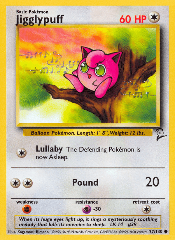 Jigglypuff from Base Set 2