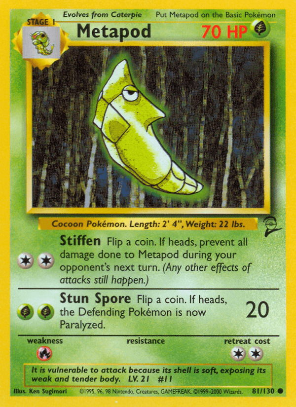 Metapod from Base Set 2