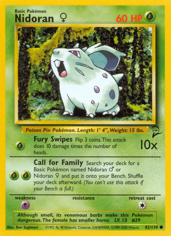 Nidoran ♀ from Base Set 2