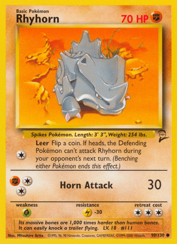 Rhyhorn from Base Set 2