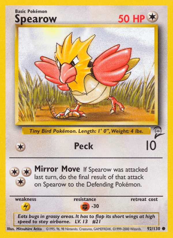 Spearow from Base Set 2