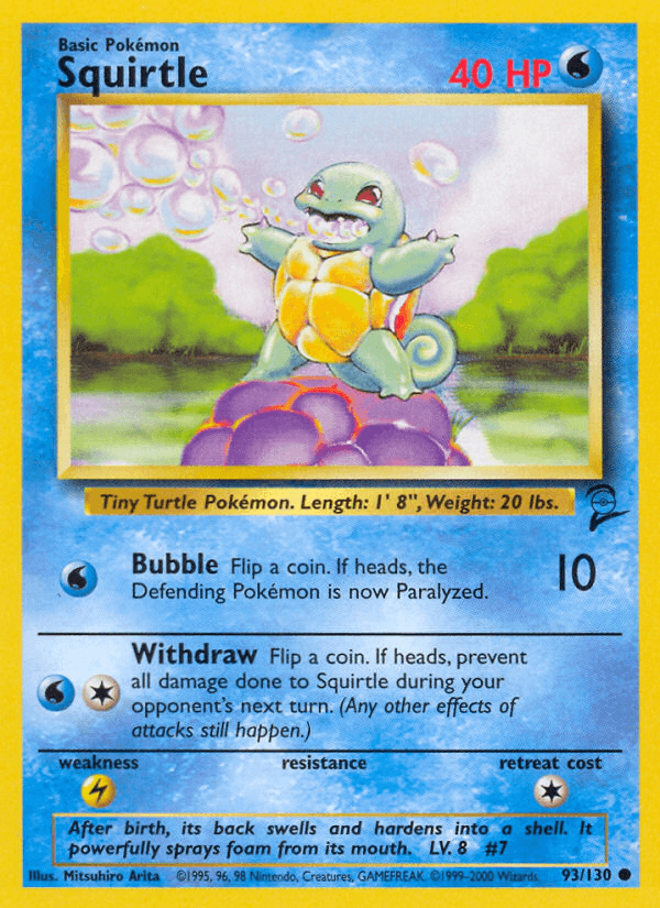 Squirtle from Base Set 2
