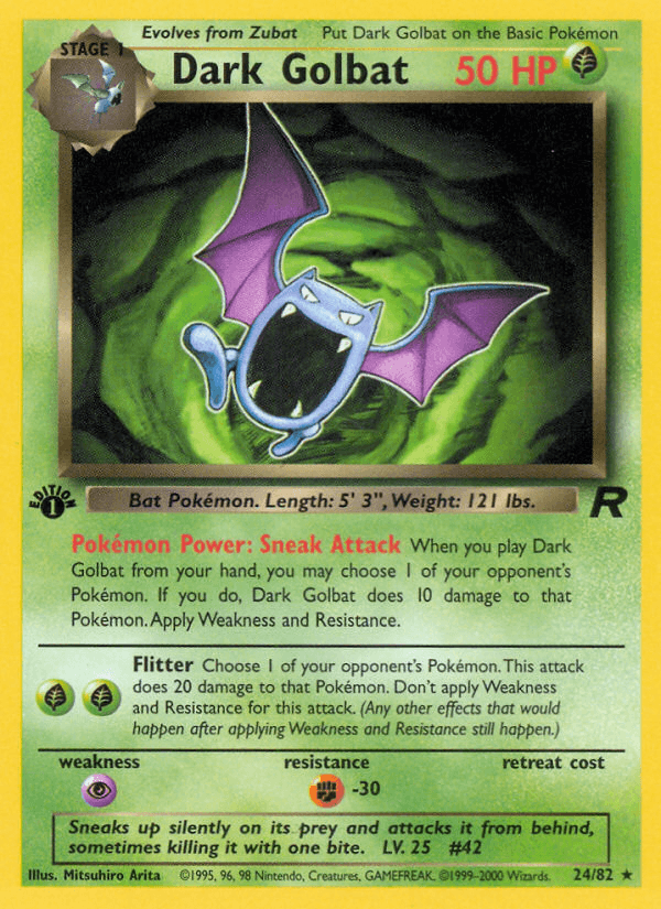 Dark Golbat from Team Rocket