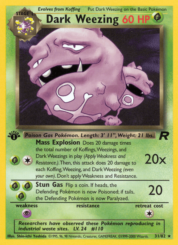 Dark Weezing from Team Rocket