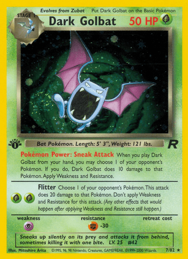 Dark Golbat from Team Rocket