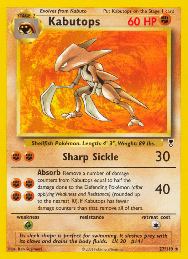 Kabutops from Legendary Collection