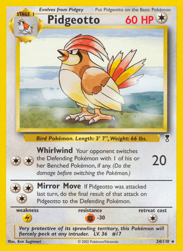 Pidgeotto from Legendary Collection