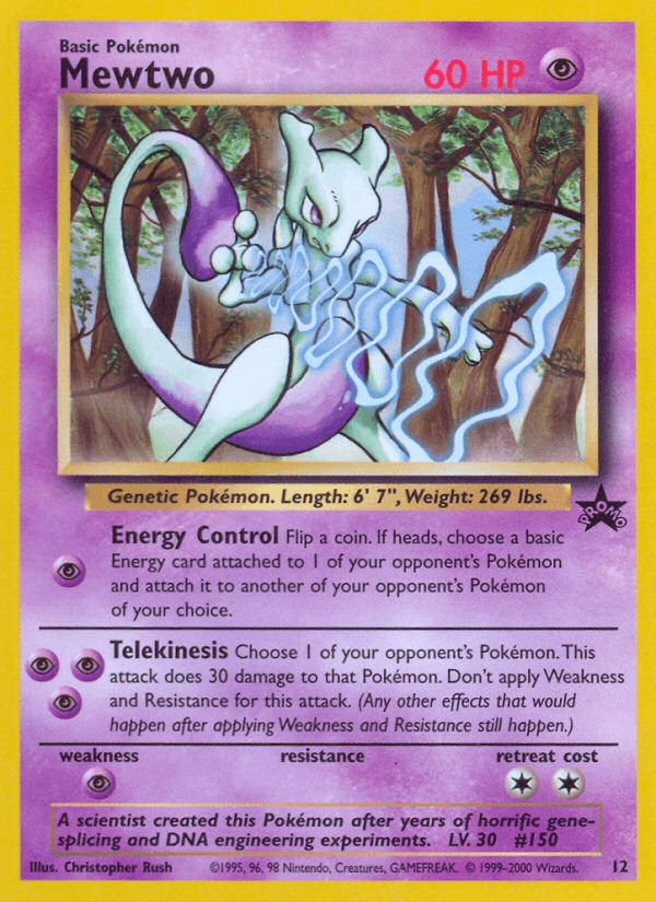 Mewtwo from Wizards Black Star Promos