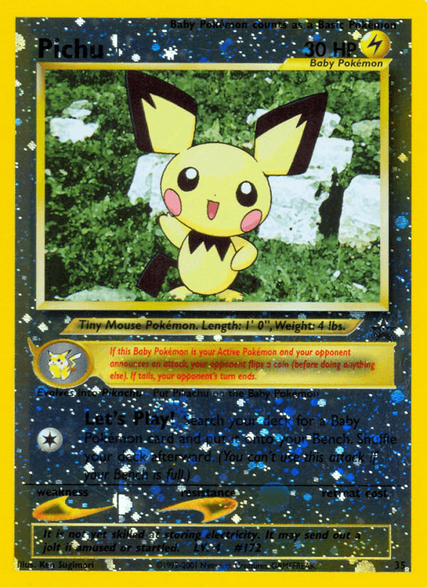 Pichu from Wizards Black Star Promos