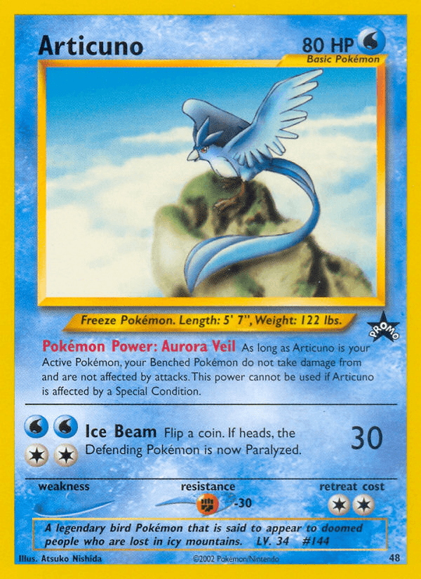 Articuno from Wizards Black Star Promos