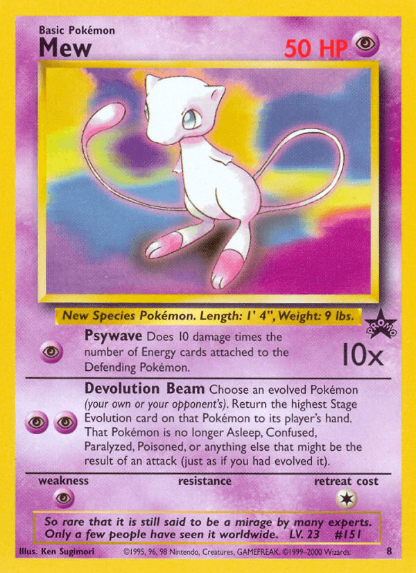 Mew from Wizards Black Star Promos