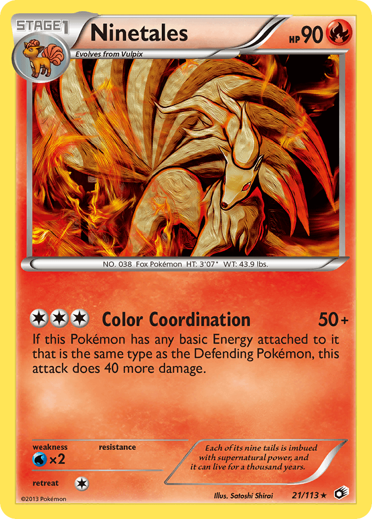 Ninetales from Legendary Treasures