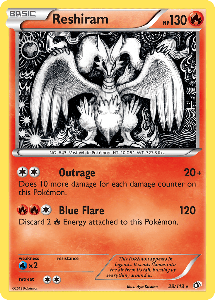 Reshiram from Legendary Treasures