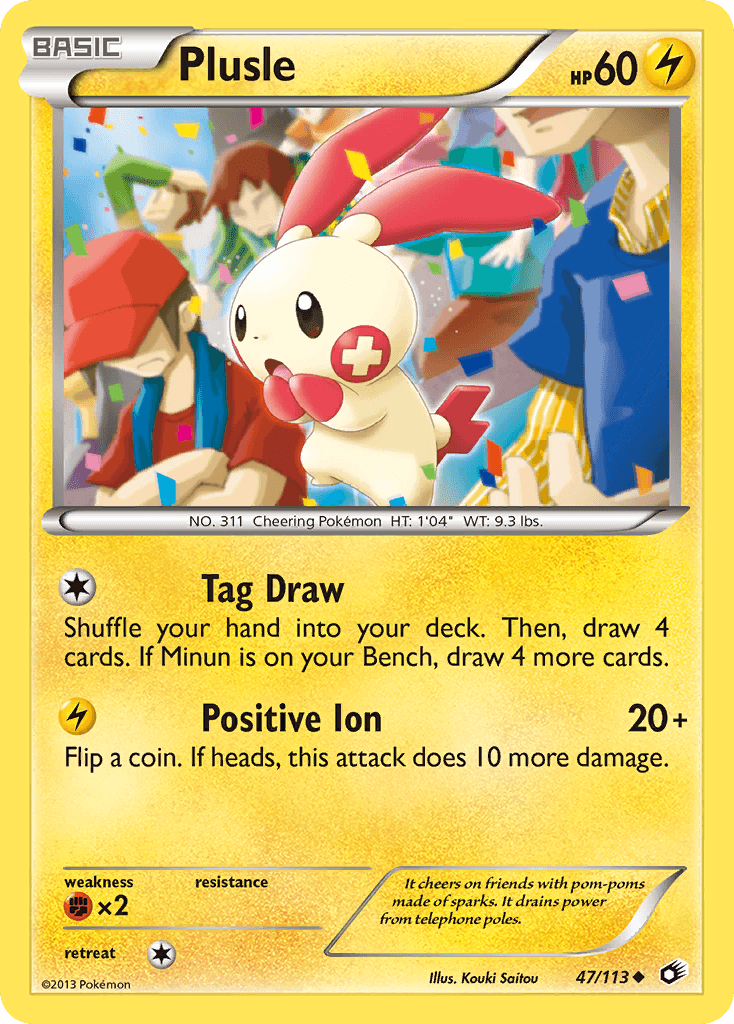 Plusle from Legendary Treasures
