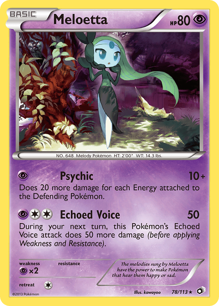 Meloetta from Legendary Treasures