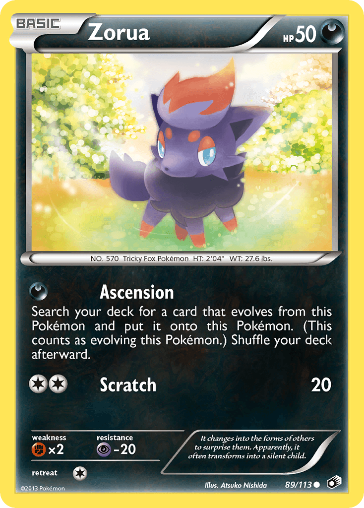 Zorua from Legendary Treasures
