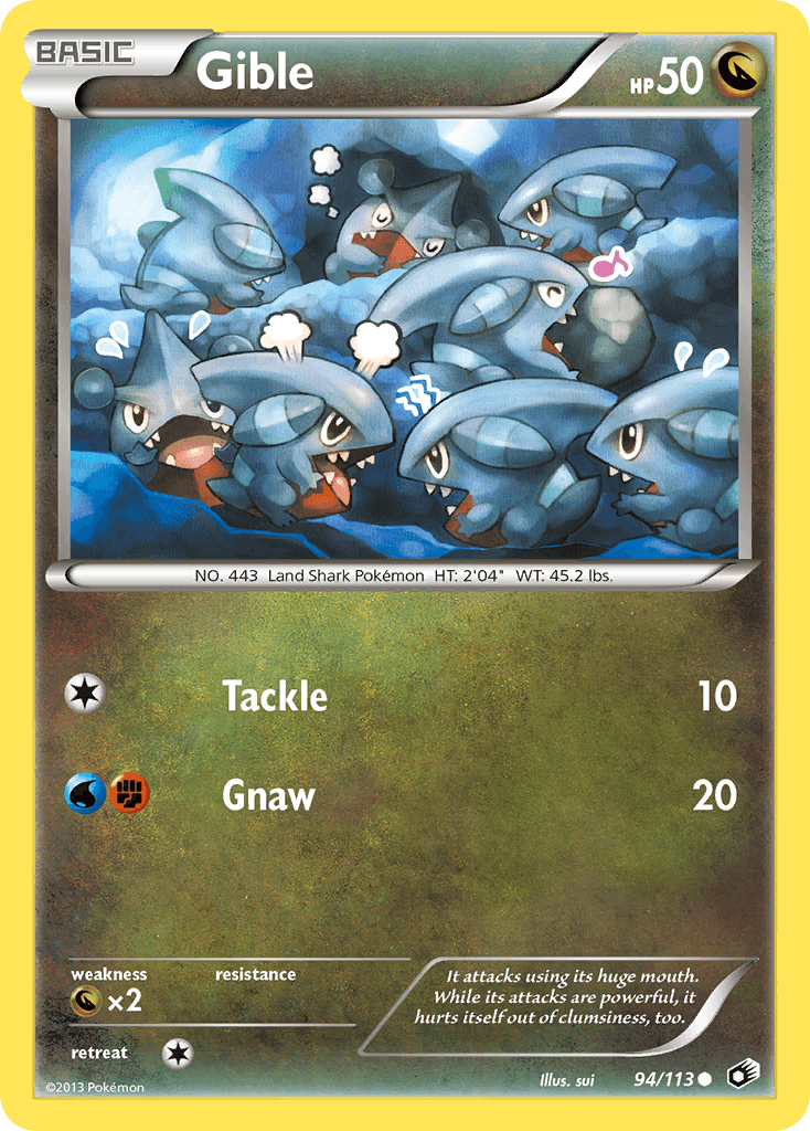 Gible from Legendary Treasures