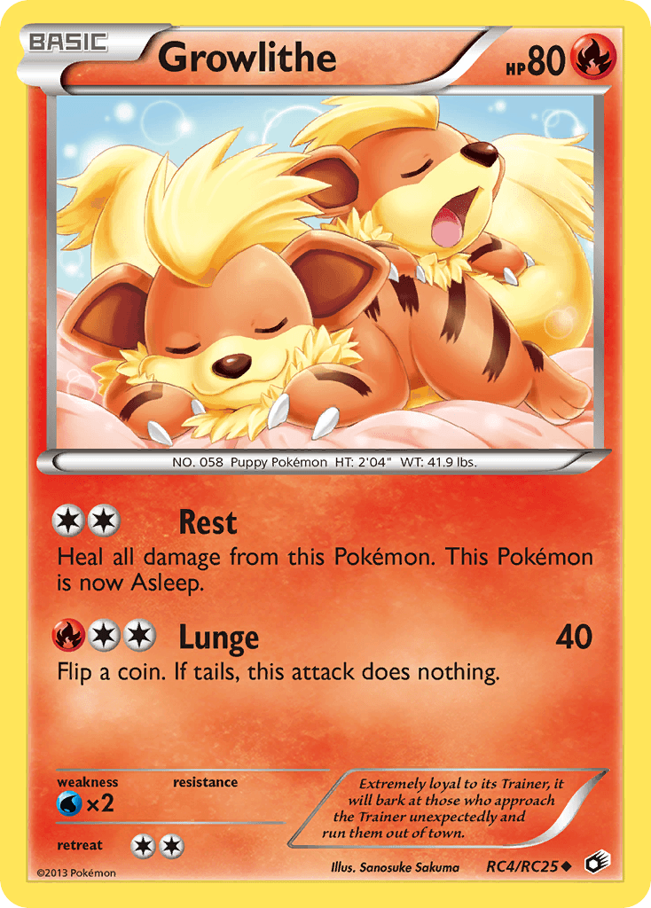 Growlithe from Legendary Treasures