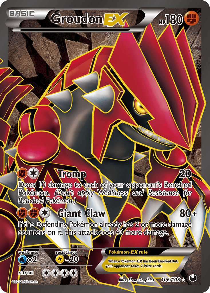 Groudon-EX from Dark Explorers