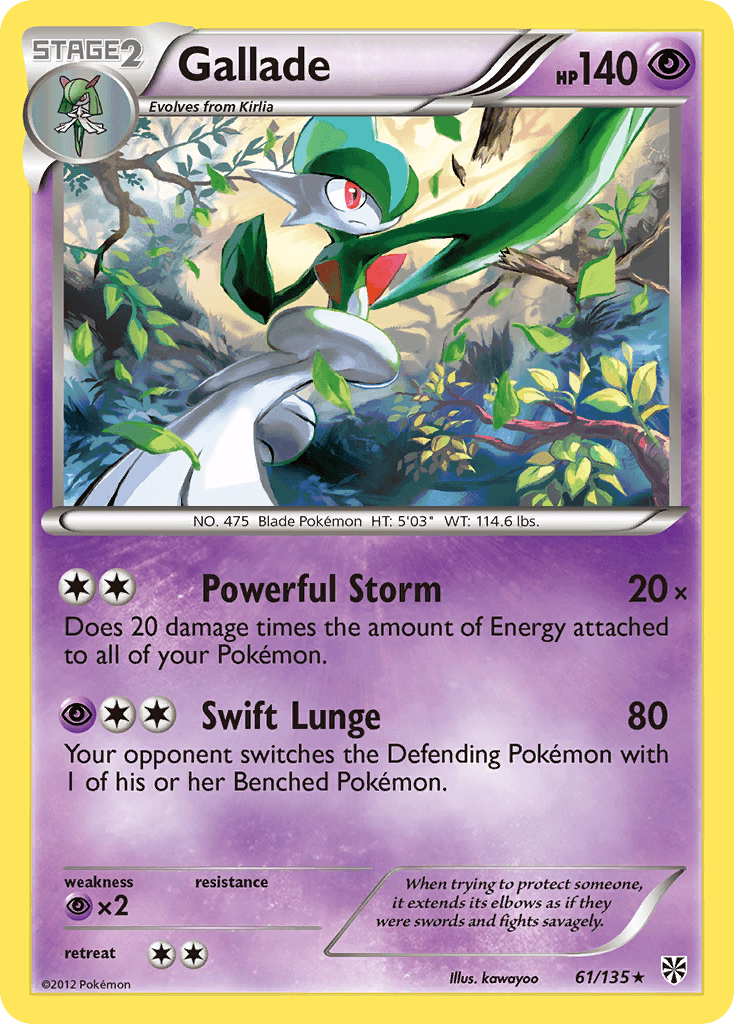 Gallade from Plasma Storm