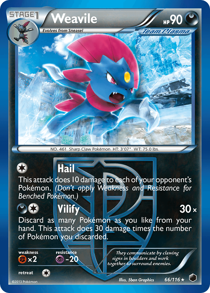 Weavile from Plasma Freeze