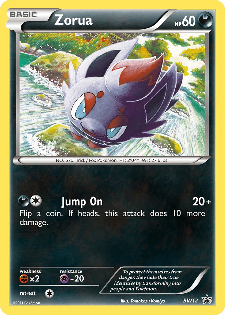 Zorua from BW Black Star Promos