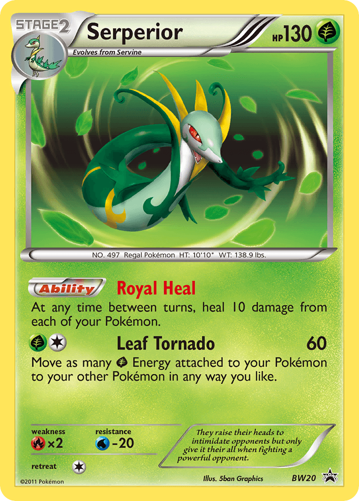 Serperior from BW Black Star Promos