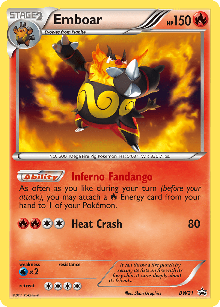 Emboar from BW Black Star Promos